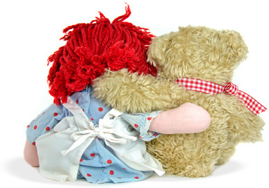 Doll and Teddy Bear-copyright 14ktgold/Fotolia.com