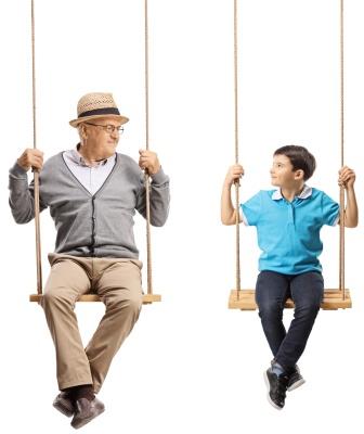 Grandfather and Grandchild-copyrighted image