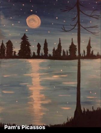 Winter Lake-Pams Picassos